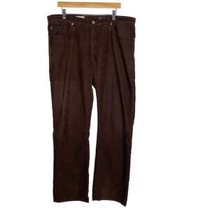 AG Adriano Goldschmied Mens 38 x 34 Brown Protege Straight Leg Corduroy Pants